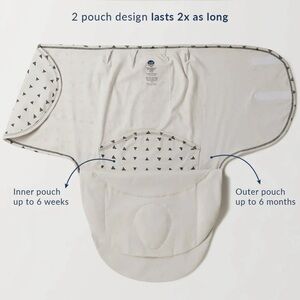 Nested Bean Zen Swaddle 0-6M Weighted Sleep Sack 7-18 lbs Baby Essentials